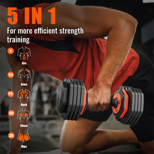 Home Gym Weight Anti-Slip Handle 25LB 55LB Adjustable <b>Dumbbells</b> Set for Exercise Equipment - Product Image 4