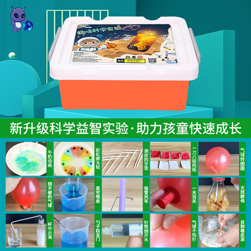 600 experimentos, edición definitiva: caja de herramientas, delantal y gafas.