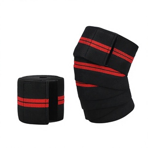 Manchons de genou en néoprène personnalisés, respirants, bande de compression, soutien pour la musculation, l'haltérophilie, l'entraînement en salle de sport - Product Image 2