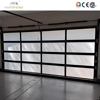 Porte de garage automatique à enroulement en aluminium avec verre trempé double de 5 mm, nouvelle conception multicolores du fabricant