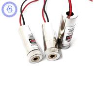 Garis Merah 1 MW 650nm 3-5 V Laser Dioda Modul Kepala Tembaga