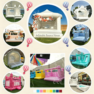 Castello gonfiabile gonfiabile piatto commerciale per i bambini all'interno/esterno colorato cortile decorazioni per feste <span class=keywords><strong>e</strong></span> feste - Product Image 6