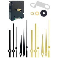 Mouvement d'horloge radio-piloté carré moderne DCF77 77,5 kHz, synchronisation automatique, 4 aiguilles interchangeables noir-or, pour horloge murale DIY, OEM ODM