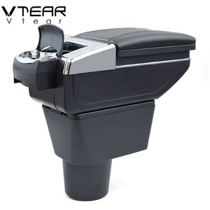 Vtear Elegante Bracciolo Anteriore per Auto in ABS e Pelle PU con Vano Portaoggetti e Portabicchieri, <span class=keywords><strong>Accessori</strong></span> Interni per Renault <span class=keywords><strong>Dacia</strong></span> <span class=keywords><strong>Duster</strong></span> 2010-2022 - Product Image 5