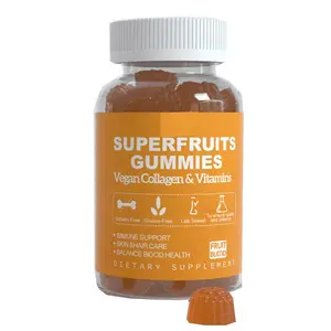 Superfruits วิตามินกัมมี่สำหรับเส้นผมผิวเล็บดูแลและสนับสนุนระบบภูมิคุ้มกันเสริมสุขภาพ