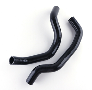 PER LA HONDA ACCORD EURO-R/Acura TSX CL7 K20A 02-08 NERO IN SILICONE TUBO FLESSIBILE di RADIATORE