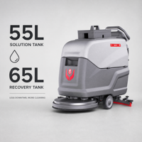 CleanHorse ARES550 - Fregadora de Pisos Autopropulsada, Compacta, Industrial, Eléctrica, para Fábrica