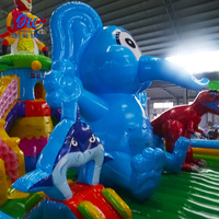 Château gonflable géant en PVC Delilai, équipement d'amusement pour enfants, utilisation en intérieur, qualité commerciale, capacité de 75 personnes