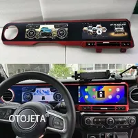 12.3 pouces + 12.3 pouces Android double écran pour Jeep Wrangler 2018-2022 stéréo GPS Carplay LCD tableau de bord autoradio multimédia