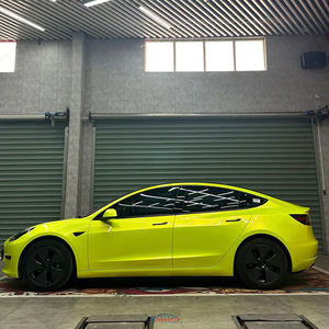 Coral <strong>Fluorescent</strong> Yellow Wholesale <strong>Color</strong> Changing Film Rolls Factory Price Self-Adhesive Car Sticker <strong>Vinyl</strong> Wrap Films Decoration - Product Image 4