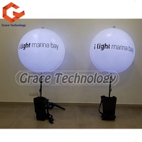 Ballon publicitaire gonflable LED avec sac à dos intégré