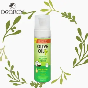 Beliebte Olivenöl Schaum Wrap /Set Mousse Hold Haar Anti Sheen Protection Curly Feature