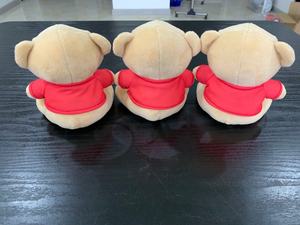 Sampel Gratis Beruang Mewah Hewan Gantungan Kunci Mainan/Mini Teddy Bear dengan T Shirt Logo Percetakan/Custom Logo Promosi bear Gantungan Kunci Mainan - Product Image 3