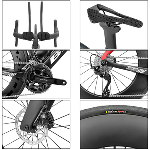 <span class=keywords><strong>Bicicleta</strong></span> de Contrarreloj BXT Carbon TT con Frenos de Disco, <span class=keywords><strong>Bicicleta</strong></span> Completa con Grupo 105 7120 y Juego de Ruedas de Carbono, 24 Velocidades - Product Image 5