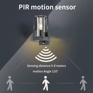 Apparecchio di illuminazione impermeabile industriale moderno montato a parete all'aperto fino a fondo luce da parete esterna diffusore di vetro in alluminio - Product Image 5
