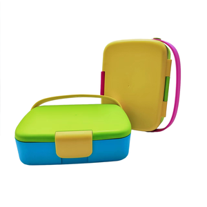 New Split Plastic Portable Lunch Box with Spoon and Fork Sealed Preservation Box