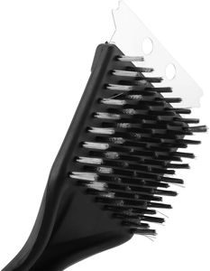 Brosse de nettoyage pour barbecue en acier inoxydable avec grattoir, brosse à poils métalliques pour grille de barbecue extérieure, outil de nettoyage pour grille - Product Image 2