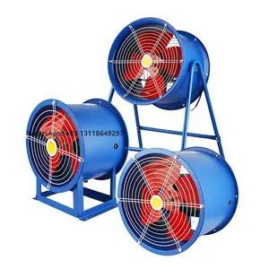 Ventilador industrial de fabricação por atacado de fornecedor da China 370w, exaustor de duto axial de ventilação portátil personalizado