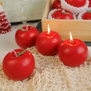 Set Regalo di Candele Profumate alla Mela per Natale 2025, Fragranza d'Ambiente, Ornamento Decorativo a Tema Festivo - Product Image 5