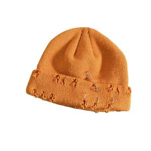 Sombrero de punto de Hip Hop con Pin Circular a la moda, sombrero de Piercing de moda personalizado para parejas de Otoño/Invierno, sombrero de punto para hombres y mujeres - Product Image 6