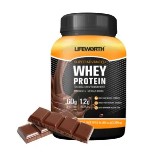 Lifeworth Blueberry Flavor Wholesale Support Lean Muscle Mass Bcaa Whey Protein Isolate Wpi Wpc
