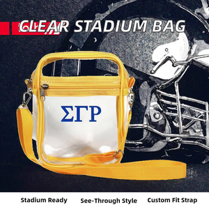 Sac bandoulière transparent pour femme avec sangle réglable, en PVC imperméable, approuvé pour les stades, pour couleurs blanches, sac messager portable - Product Image 2