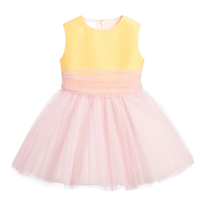 Vestido <span class=keywords><strong>de</strong></span> tul rosa y amarillo sin mangas <span class=keywords><strong>para</strong></span> niña, <span class=keywords><strong>ropa</strong></span> <span class=keywords><strong>de</strong></span> <span class=keywords><strong>fiesta</strong></span> <span class=keywords><strong>para</strong></span> niña - Product Image 2