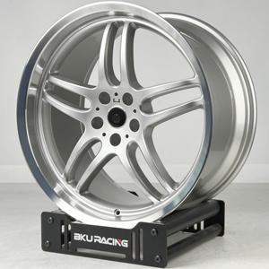 Rines Bku Forjados para <span class=keywords><strong>BMW</strong></span> Estilo 359 E92 M3 E90 E46 E39 M5 E60 E38 de 17 <span class=keywords><strong>18</strong></span> 19 Pulgadas, Rines Personalizados de Aleación Plateada Cepillada 5x120 - Product Image 4