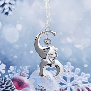 Ornamento di <span class=keywords><strong>Natale</strong></span> con campana d'argento Ornamento di <span class=keywords><strong>Natale</strong></span> del bambino nuovo bambino ricordo d'argento - Product Image 5