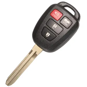 Remote Car Key For 2012-2014 Toyot 4-Button Remote Head Key PN 89070-06420 HYQ12BDM Replacement Key Maker