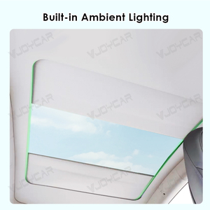 Accessoires d'intérieur de voiture Pare-soleil électrique Pare-soleil de toit en verre électrique pour Tesla Model Y 2021 + 2025 2026 Protection UV d'été - Product Image 4