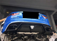 Utilisé pour le 2013-2019 Jaguar F-TYPE kit de carrosserie de diffuseur arrière de lumière LED en fibre de carbone véritable