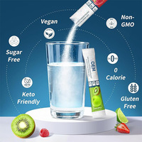 Poudre d'électrolytes personnalisée aux multiples saveurs, enrichie en vitamines, antioxydante, sans sucre, sans calories, pour adultes (en comprimés)