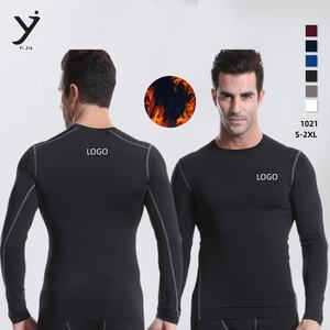 Vêtements de sport pour homme, haut de gamme, manches longues, doublure polaire, hiver, PRO fitness. - Product Image 2