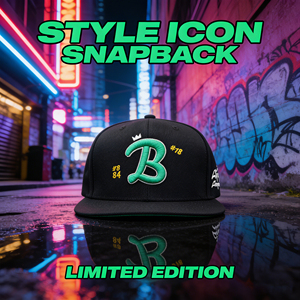 Cappello Snapback Vintage Hip Hop con Visiera Ricamata Light Board Funky Junque - Product Image 1