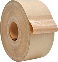 Ruban adhésif en papier kraft renforcé activé par l'eau, ruban en fibre de verre, écologique, recyclable, pour l'emballage d'exportation, OEM