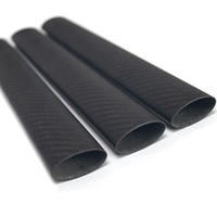 Tube rond en fibre de carbone 3K, haute résistance, léger, tube creux en fibre de carbone pour drone, modèle RC, robot