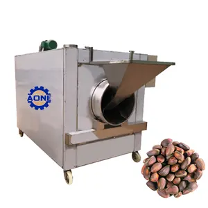 Máquina tostadora de castañas de granos de café comercial Máquina tostadora de cacahuetes rotativa de tambor industrial