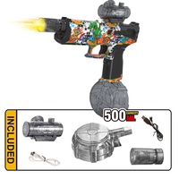 Pistol air elektronik Graffiti baru pistol semprotan 500ML kapasitas tinggi otomatis kuat untuk anak-anak & dewasa dengan moncong api kilat