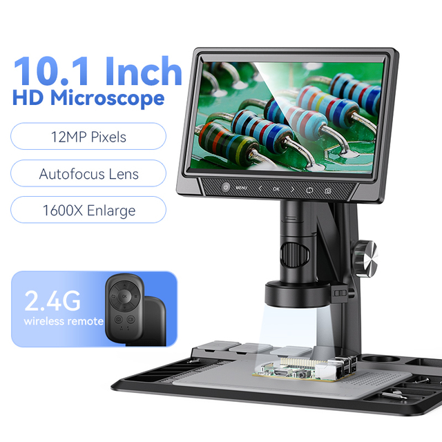 Manufacturers Cheap Price Digital Microscope 1600X Magnification 10 Inch HD Screen Electron Microscope Scanning