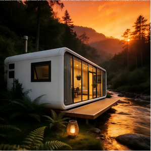 Casa Cápsula de Acero Pre-fabricada y Completamente Amueblada con Sala de Estar, Cocina, Dormitorio y Baño para Alojamiento en Lugares Turísticos, Diseño 3D Gratuito - Product Image 4
