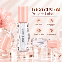 Huile à lèvres hydratante et repulpante à changement de couleur, design vague, 3 ml, 6 styles, faible MOQ, vente en gros à partir d'1 pièce