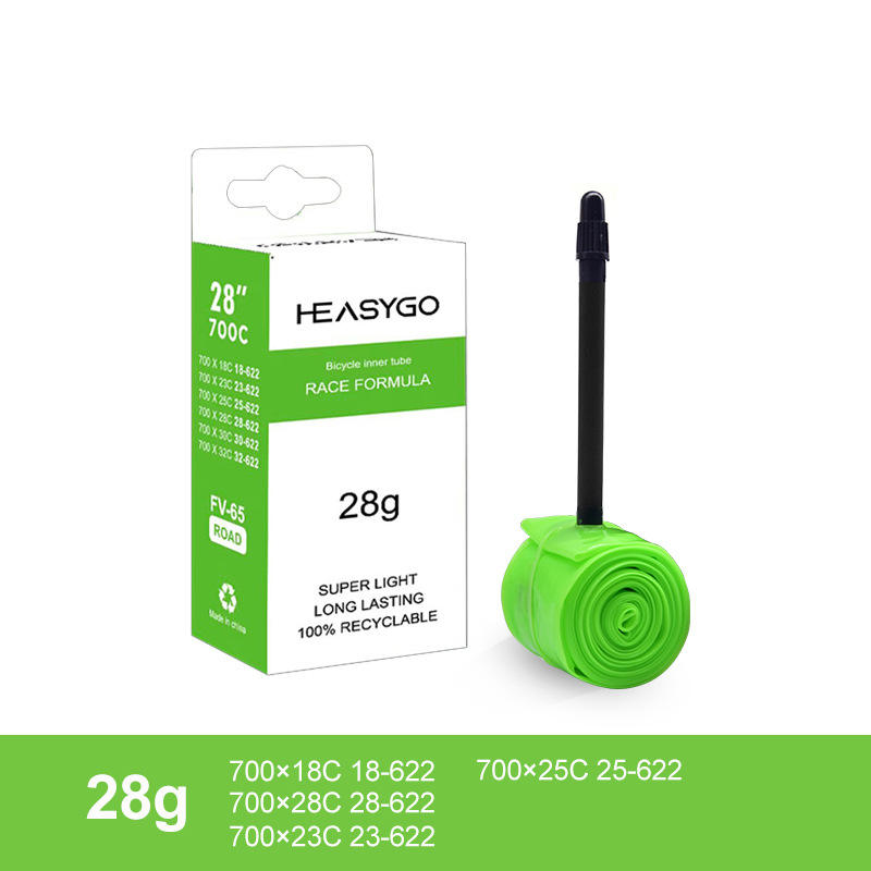 700c 65mm inner tube green