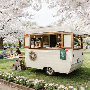 <b>Small</b> Mini Mobile Food Trailer Portable Concession Cart for Start-up Business - Product Image 1