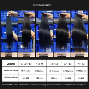 Nuevas Extensiones <span class=keywords><strong>de</strong></span> Cabello, 200 Mechones, Sin Puntas Rotas, Tercera Generación, Invisibles y Sin Costuras para <span class=keywords><strong>Mujer</strong></span>, Se Pueden Permanecer Alisadas - Product Image 3