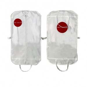 Vente en gros Sacs à vêtements en vinyle Robe de soirée Sac à vêtements respirant avec logo personnalisé - Product Image 3