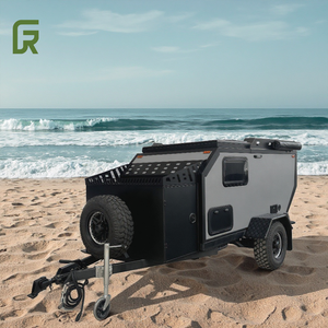 Mini camping-car de luxe 4x4 en fibre de verre et aluminium, remorque utilitaire pour le camping hors route, les activités de plein air et les voyages - Product Image 5