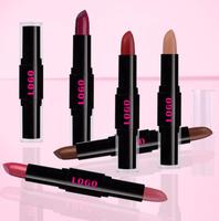 OEM Vegan 2-en-1 Rouge à lèvres et baume à lèvres double embout longue tenue mat hydratant et repulpant pour les lèvres Marque privée tendance