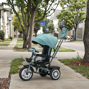 <span class=keywords><strong>Triciclo</strong></span> Multifuncional para Niños BAB WAY <span class=keywords><strong>con</strong></span> Manillar de Empuje, <span class=keywords><strong>Triciclo</strong></span> Ajustable 3 en 1 para Bebés de 1 a 5 Años y DDP - Product Image 5