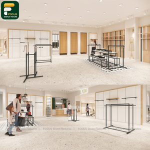 Expositor de Ropa Moderno para Tiendas, Armario Colgante de Esquina para Prendas, Área de Presentación Compacta - Product Image 3